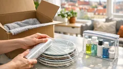 Stěhování bez stresu: 3 rychlé triky na balení oblečení, tekutin a nádobí